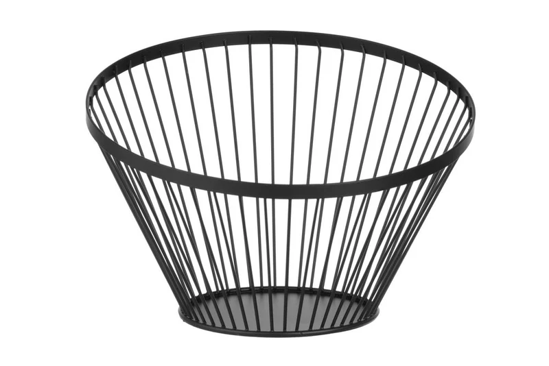 HENDI Obstkorb – abgerundet schwarz – Ø 300 × H 205 mm