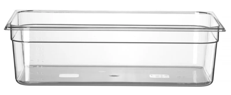HENDI Gastronorm-Behälter 1 / 1 – Profi Line – GN 1 / 1 – 21 l – Transparent – 530 × 325 × 150 mm