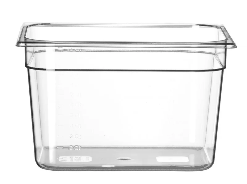 HENDI Gastronorm-Behälter 1 / 2 – Profi Line – GN 1 / 2 – 12,5 l – Transparent – 325 × 265 × 200 mm