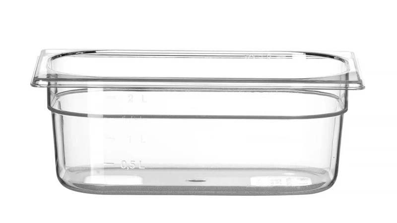 HENDI Gastronorm-Behälter 1 / 4 – Profi Line – GN 1 / 4 – 2,8 l – Transparent – 265 × 162 × 100 mm