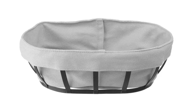 HENDI Brotkorb mit Beutel – oval – 250 × 160 × 75 mm