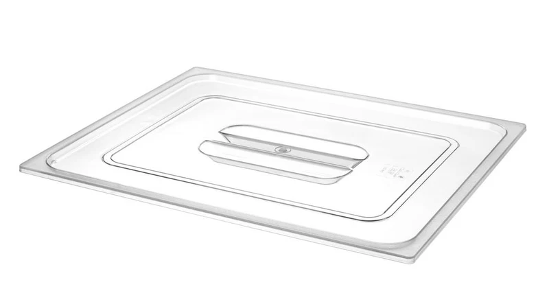 HENDI Gastronorm-Deckel – GN 2 / 1 – Transparent – 650 × 530 mm