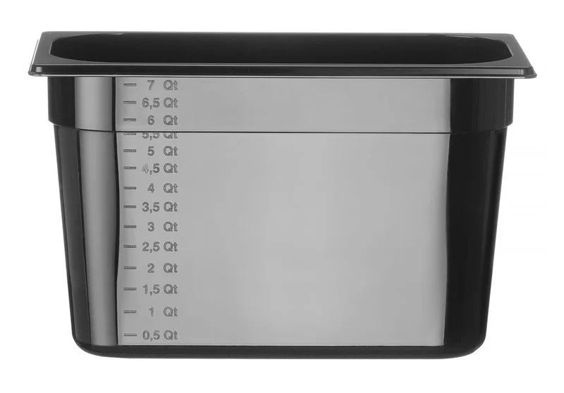 HENDI Gastronorm-Behälter 1 / 3 – Profi Line – GN 1 / 3 – 7,8 l – Schwarz – 325 × 176 × 200 mm