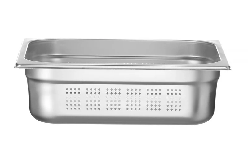 HENDI Behälter GN 1 / 2 perforiert – Profi Line – GN 1 / 2 – 6,5 l – (H)100 mm