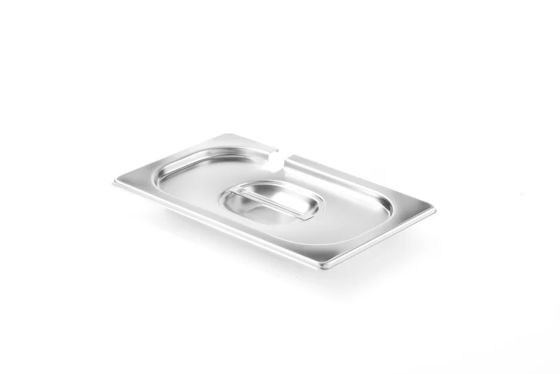 HENDI Gastronorm-Deckel mit Löffelaussparung – Profi Line – GN 1 / 4 – 265 × 162 mm