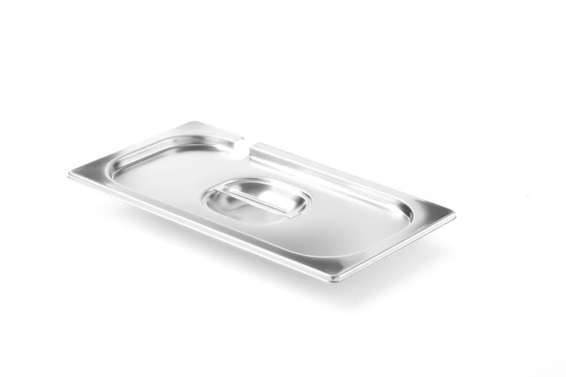HENDI Gastronorm-Deckel mit Löffelaussparung – Profi Line – GN 1 / 3 – 325 × 176 mm