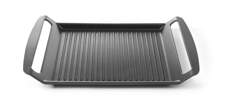 HENDI Grillplatte für Induktionskocher – 390 × 260 × 35 mm