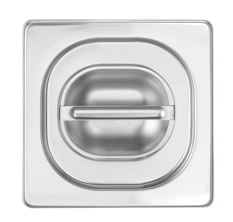 HENDI Gastronorm-Deckel mit Silikonrand – Profi Line – GN 1 / 6 – 176 × 162 mm