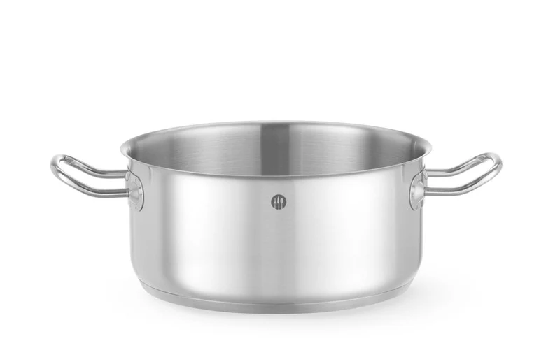 HENDI Kochtopf – niedrig - ohne Deckel – Kitchen Line – 4,9 l – Ø 240 × H 110 mm