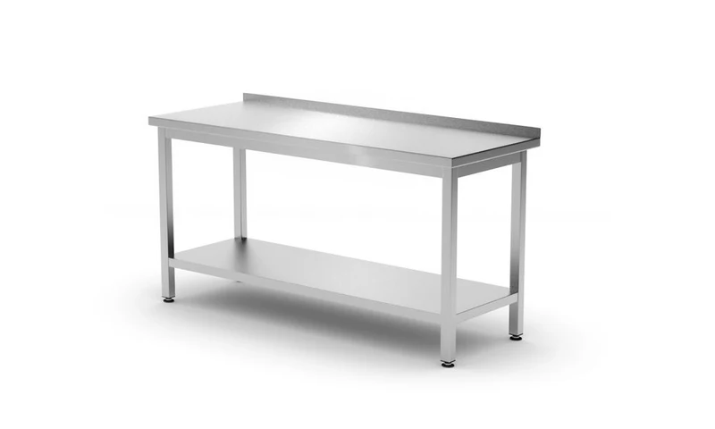 HENDI Wandtisch mit Ablage – verschraubt – Tiefe 600 mm – Kitchen Line – 1200 × 600 × 850 mm
