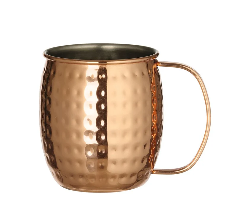BarUp Cocktailbecher – Moscow-Mule-Becher – 0,5 l – Kupfer – Ø 97 × H 100 mm