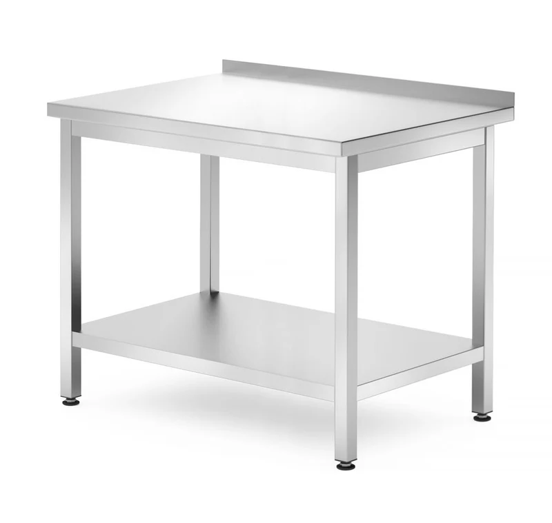 HENDI Wandtisch mit Ablage – verschraubt – Tiefe 700 mm – Profi Line – 1000 × 700 × 850 mm