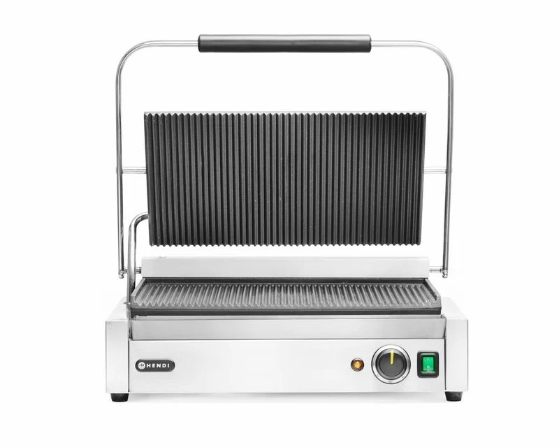 HENDI Kontaktgrill Panini XL – 230 V / 2700 W – 548 × 464 × 216 mm