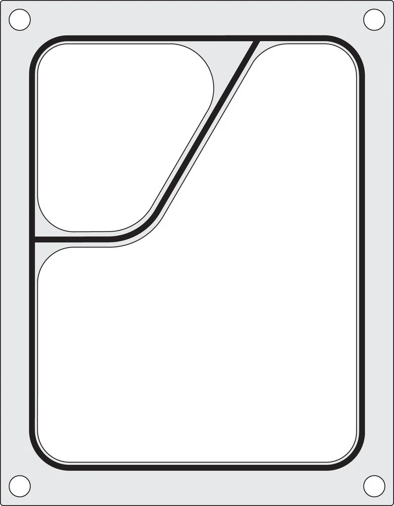HENDI Matrize für Versiegelungsmaschine – ein zweiteiliger Colt-Behälter (227 × 178 mm)