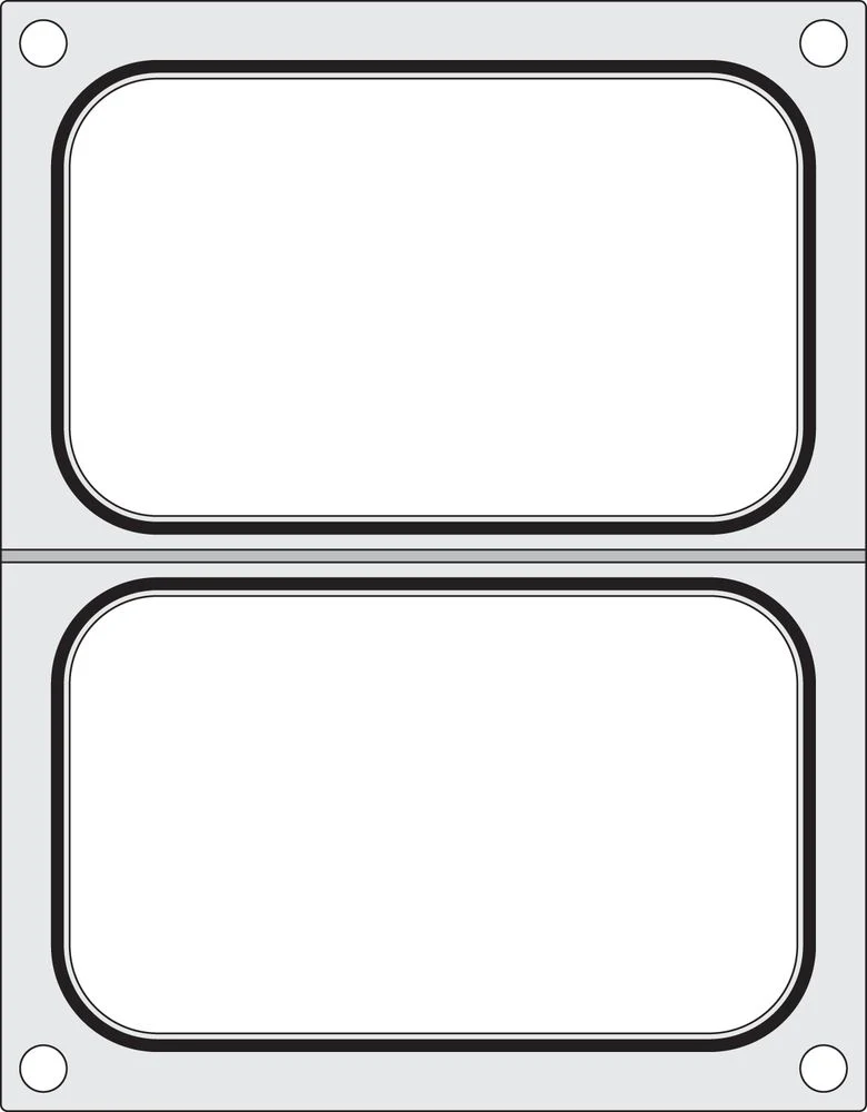 HENDI Matrize für Versiegelungsmaschine – zwei Behälter (178 × 113 mm)