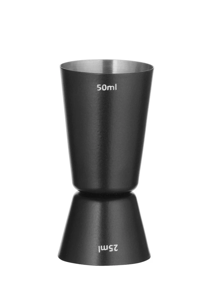 BarUp Barmaß 25 / 50 ml – Schwarz – Ø 45 × H 86 mm