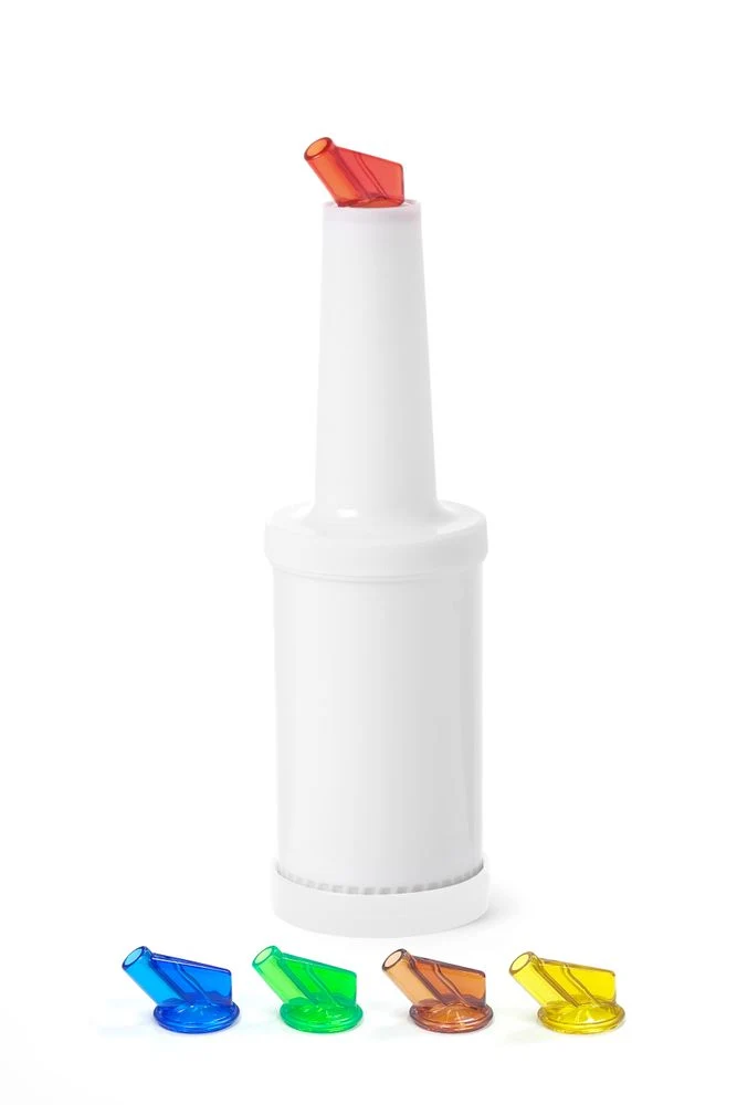BarUp Dosier- und Aufbewahrungsflasche – 0,8 l – Weiß – Ø 90 × H 300 mm
