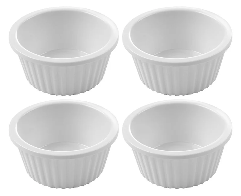 HENDI Auflaufförmchen – 0,035 l – Ø 60 × H 25 mm – 4 Stück