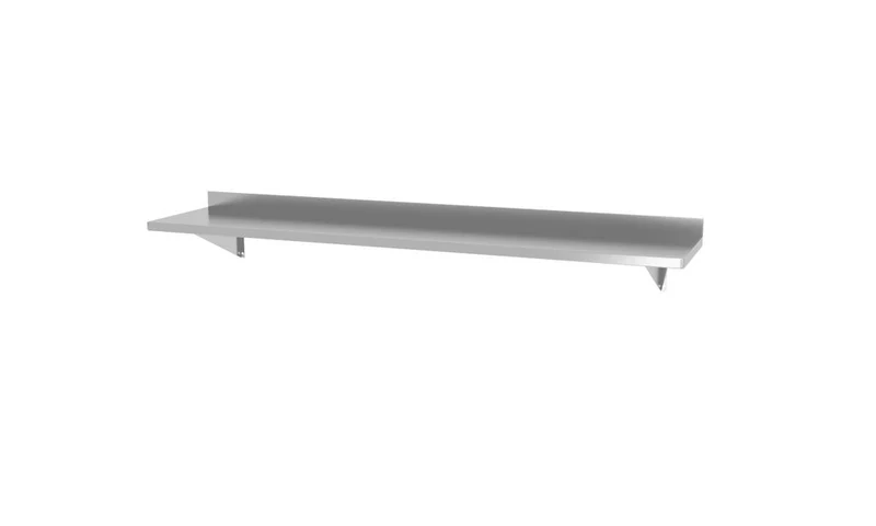 HENDI Wandablage – mit 2 Halterungen – 1400 × 300 × 250 mm