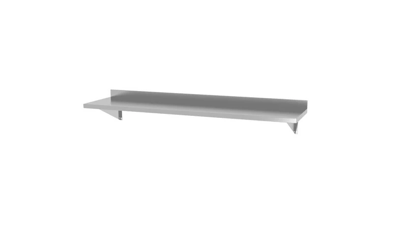 HENDI Wandablage – mit 2 Halterungen – 1200 × 300 × 250 mm