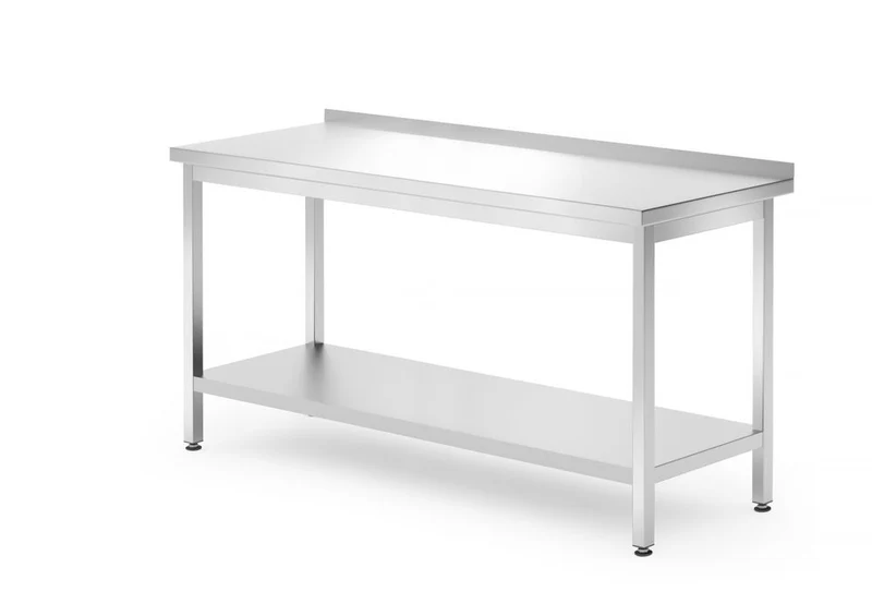 HENDI Wandtisch mit Ablage – verschraubt – Tiefe 700 mm – Profi Line – 1600 × 700 × 850 mm