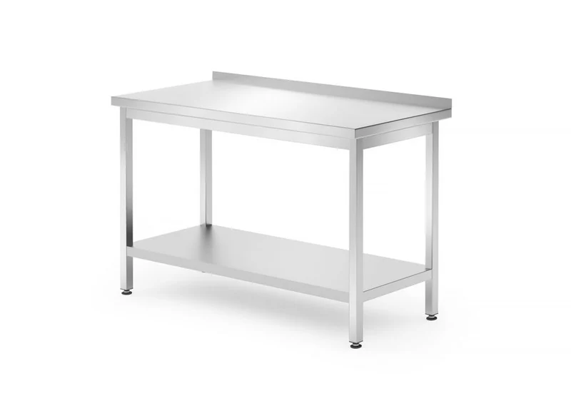 HENDI Wandtisch mit Ablage – verschraubt – Tiefe 700 mm – Profi Line – 1200 × 700 × 850 mm