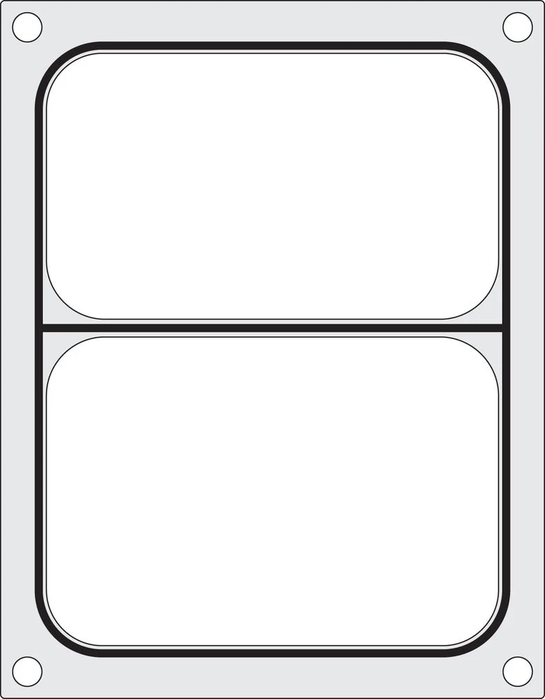 HENDI Matrize für Versiegelungsmaschine – ein zweiteiliger Behälter (227 × 178 mm)