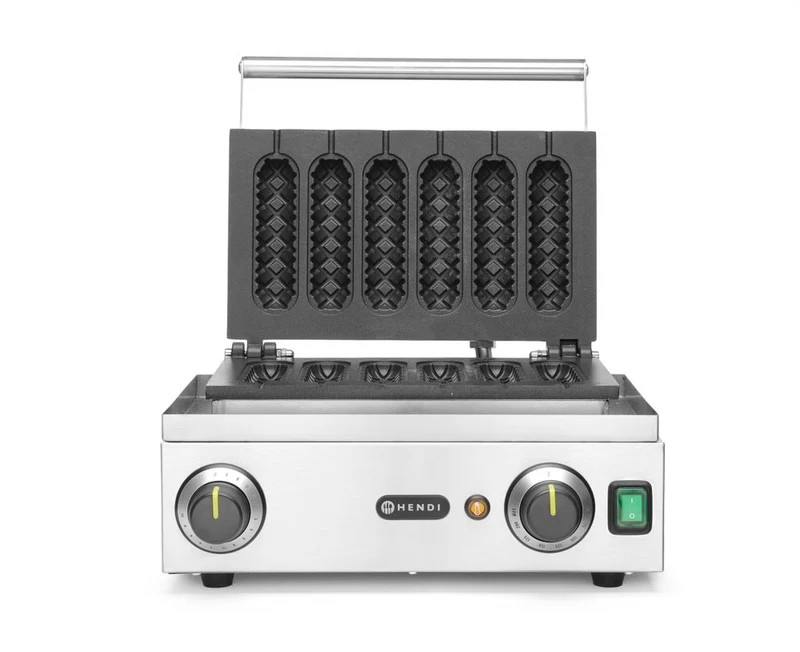 HENDI Waffeleisen 'Corn Dog' – 230 V / 1550 W – 390 × 378 × 229 mm