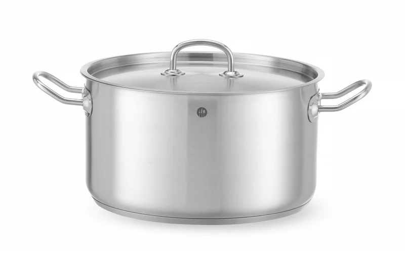 HENDI Kochtopf – mittel - mit Deckel – Kitchen Line – 9,5 l – Ø 280 × H 155 mm