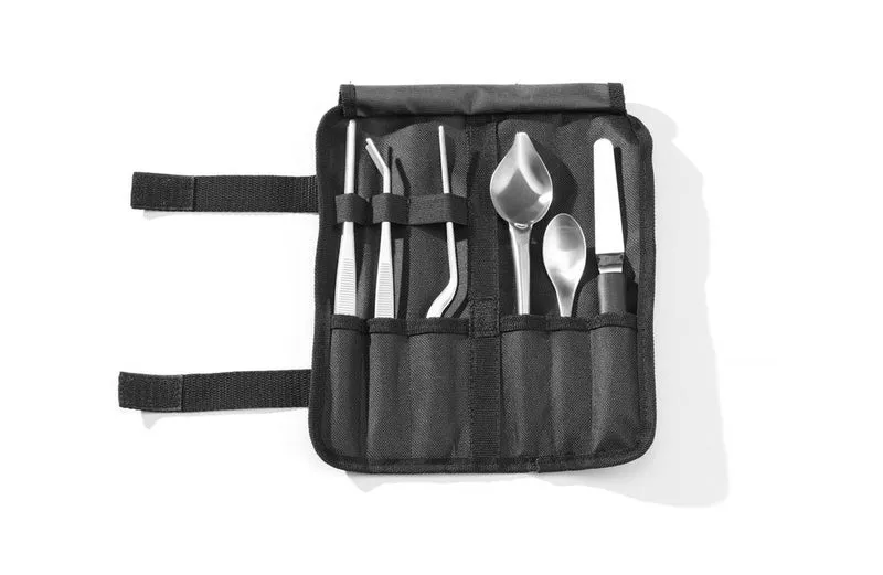 HENDI Anrichteset – 6 Stück – satiniert – 255 × 25 × 100 mm