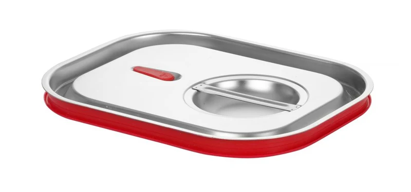 HENDI Gastronorm-Deckel mit Silikonrand – Kitchen Line – GN 1 / 2 – 265 × 325 mm