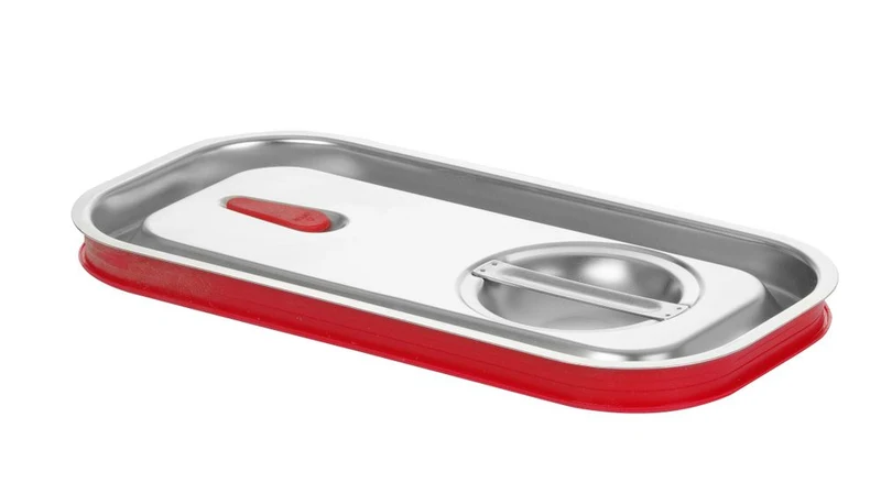 HENDI Gastronorm-Deckel mit Silikonrand – Kitchen Line – GN 1 / 3 – 325 × 176 mm