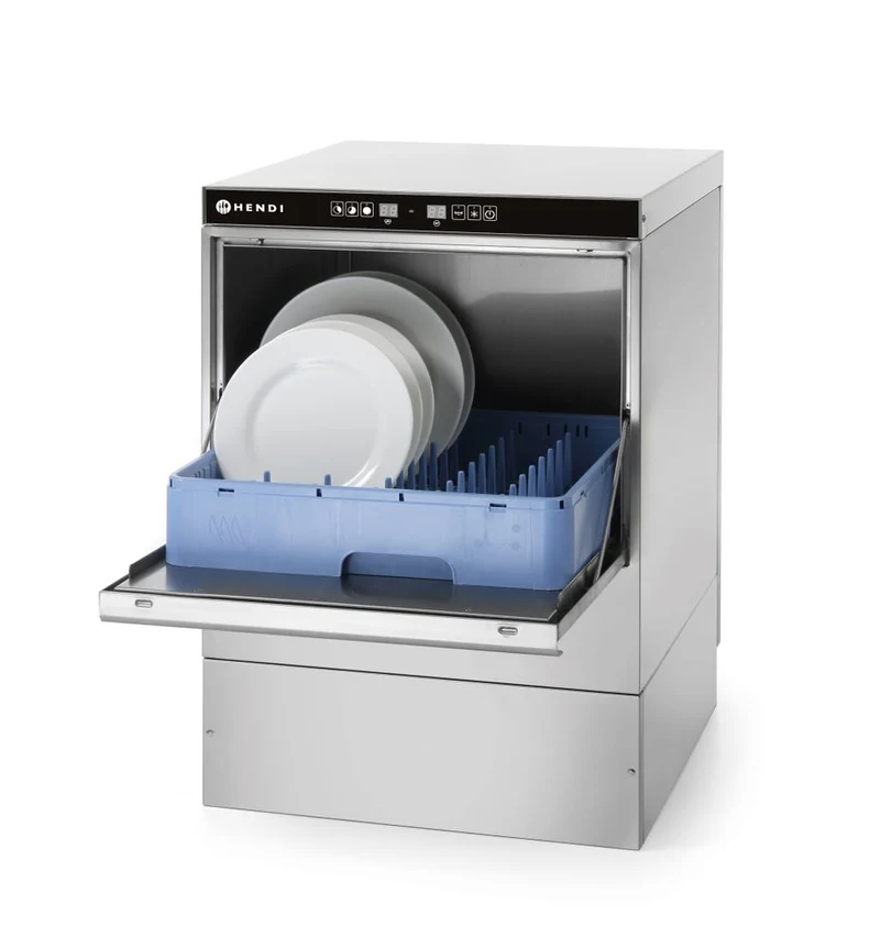 HENDI Geschirrspüler 50 × 50 - elektronische Steuerung – Kitchen Line – 230 V / 3600 W – 570 × 600 × 830 mm