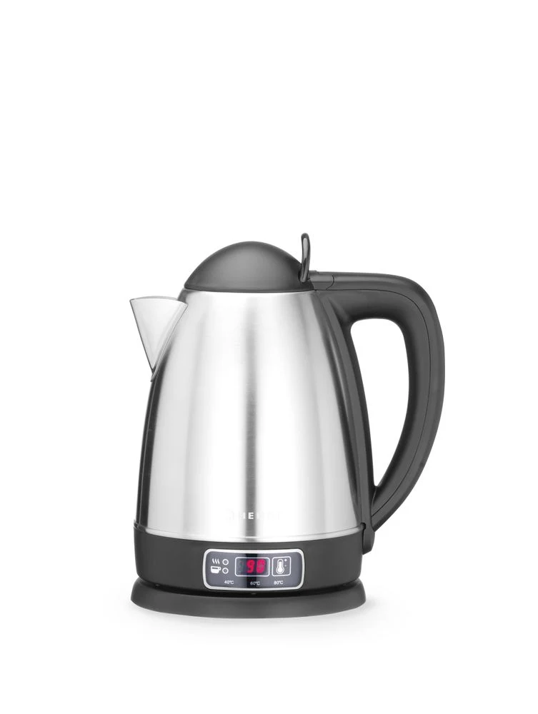 HENDI Elektrischer Wasserkocher kabellos mit Temperaturregelung – 1,8 l – 230 V / 1800 W – 230 × 165 × 255 mm