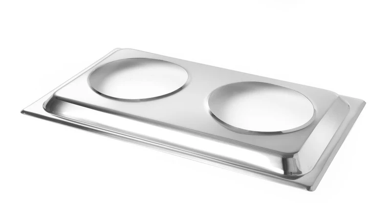 HENDI Aufsatzadapter für 2 Bain-Marie Töpfe – Aufsatz – GN 1 / 1 – 530 × 325 × 30 mm