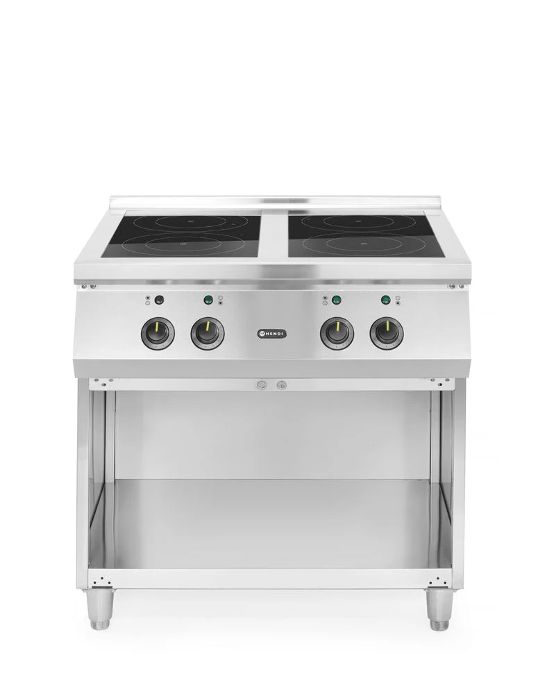 HENDI Induktionsherd – 4 Kochfelder – 400 V / 17000 W – 800 × 720 × 854 mm