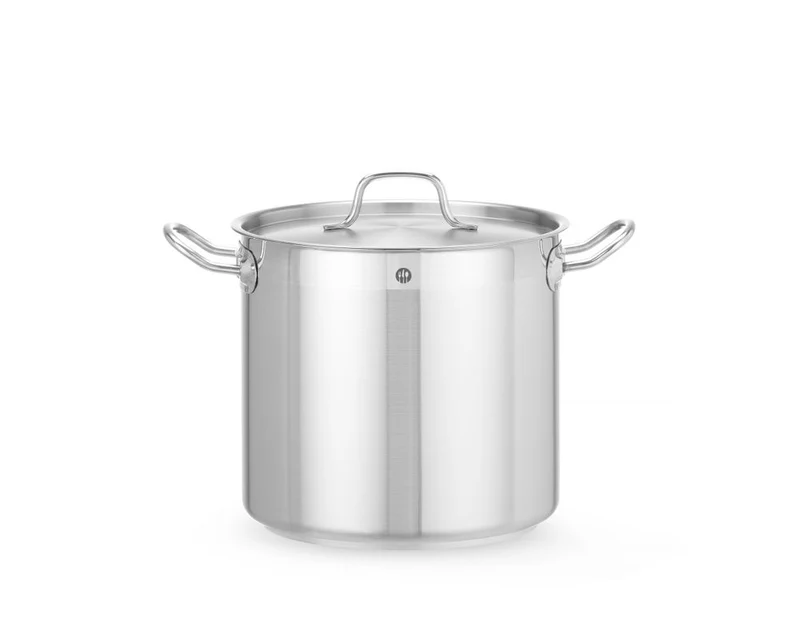 HENDI Schmortopf hoch - mit Deckel – Profi Line – 9,8 l – Ø 240 × H 220 mm