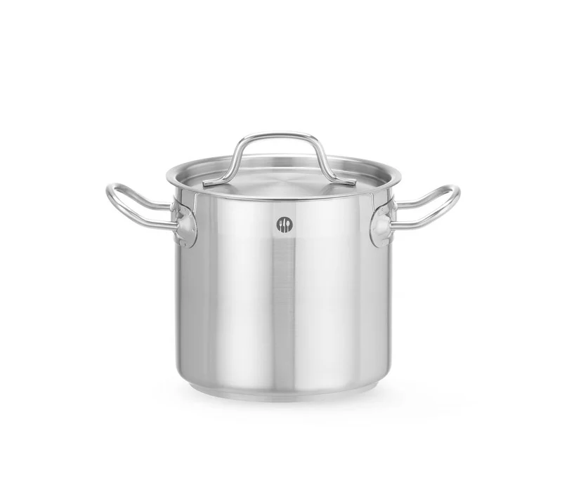 HENDI Schmortopf hoch - mit Deckel – Profi Line – 3 l – Ø 160 × H 150 mm
