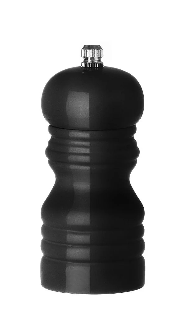 HENDI Pfeffermühle aus Holz – Schwarz – Ø 50 × H 113 mm