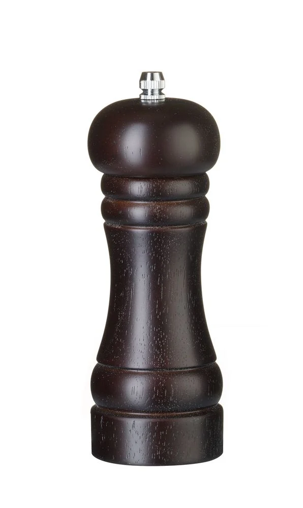 HENDI Salzmühle aus Holz – Holz dunkel – Ø 57 × H 165 mm