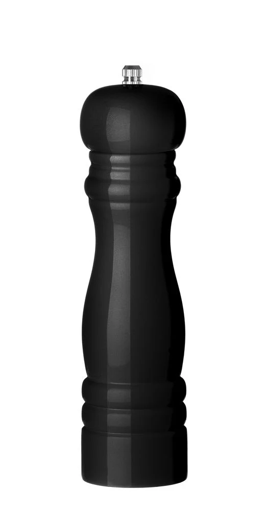 HENDI Pfeffermühle aus Holz – Schwarz – Ø 55 × H 215 mm