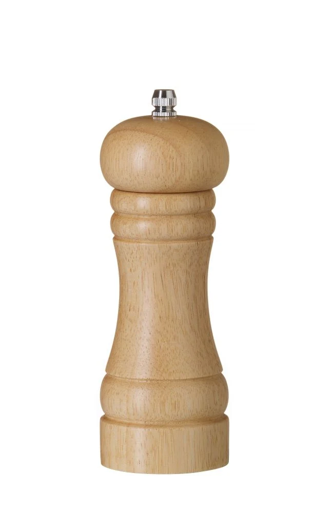 HENDI Pfeffermühle aus Holz – Holz hell – Ø 57 × H 165 mm