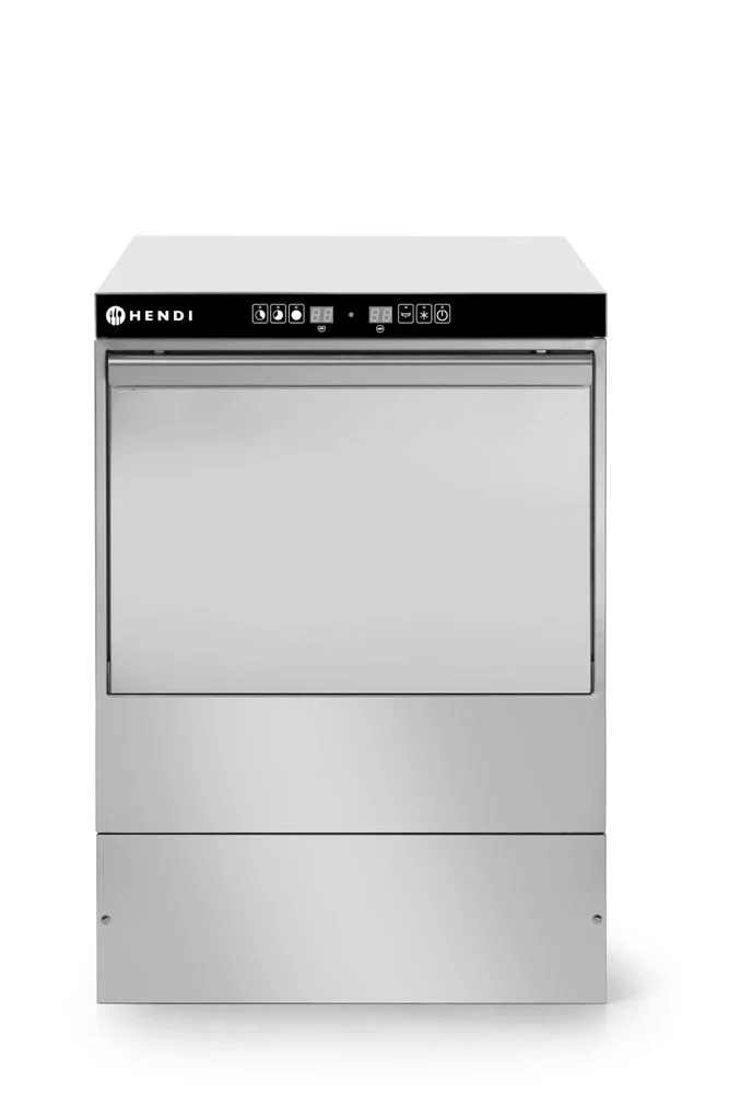 HENDI Geschirrspüler 40 × 40 - elektronische Steuerung – Kitchen Line – 230 V / 2800 W – 470 × 510 × 710 mm