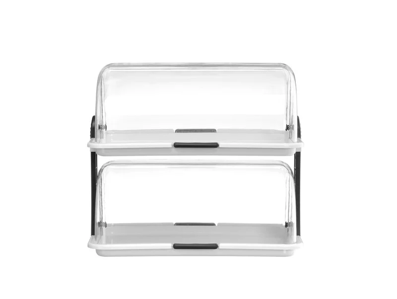 HENDI Rolltop-Display – Weiß – 380 × 260 × 355 mm – Rechteckig