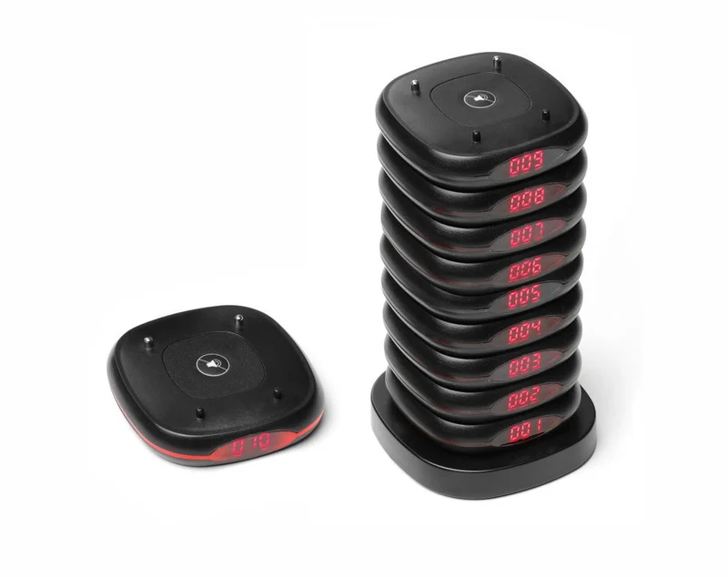 HENDI Restaurant-Pager – Set mit – 80 × 80 × 100 mm – 10 Stück
