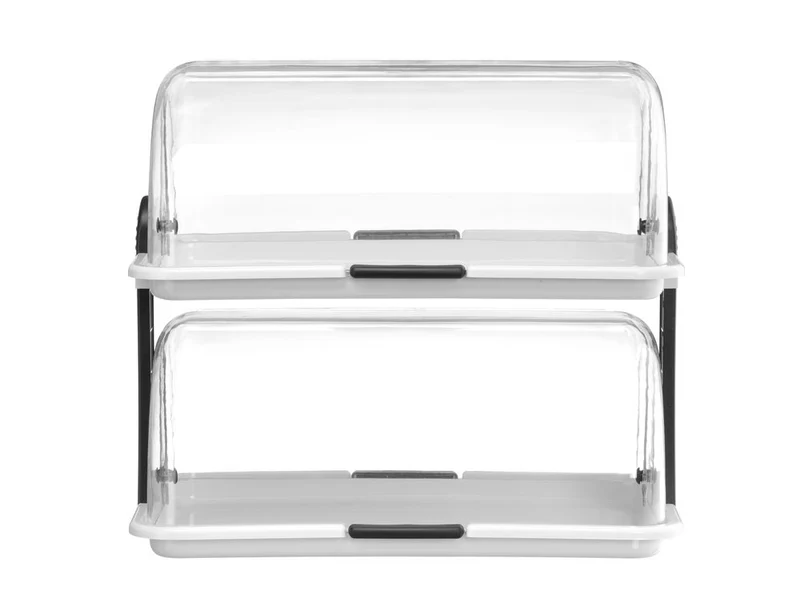 HENDI Rolltop-Display – Weiß – 475 × 325 × 415 mm – Rechteckig