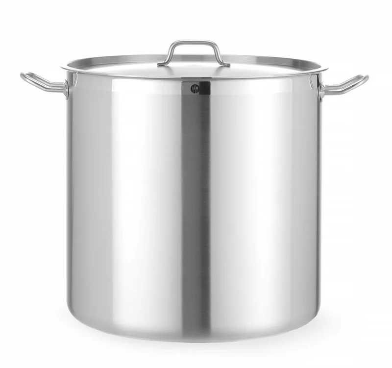 HENDI Schmortopf hoch - mit Deckel – Profi Line – 71 l – Ø 450 × H 450 mm