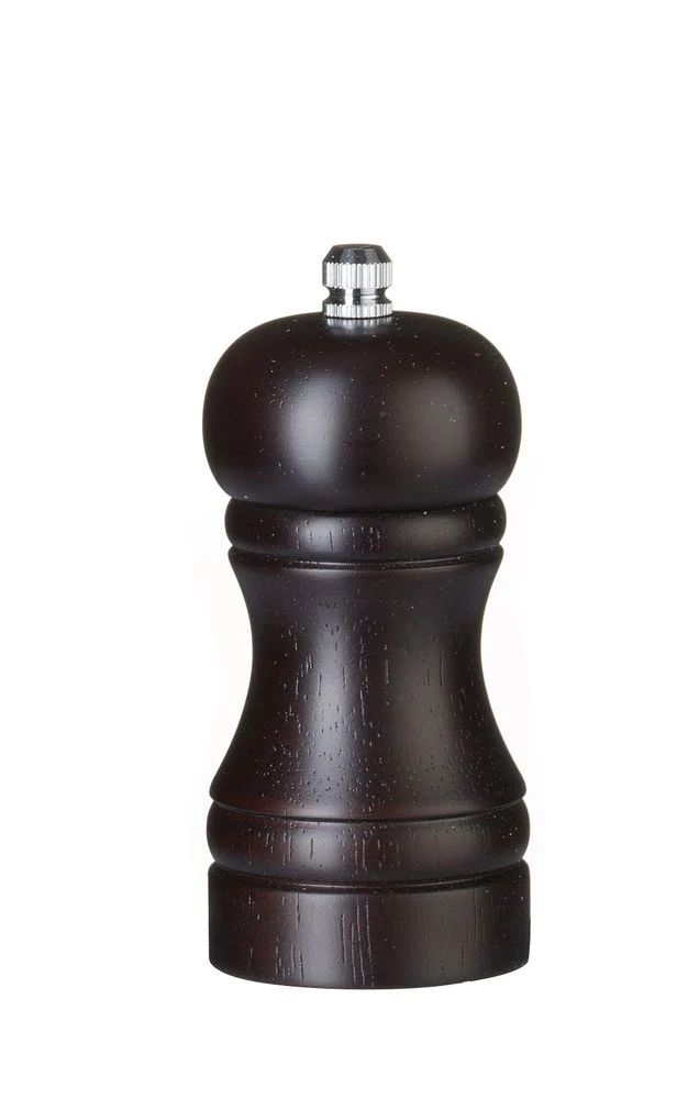 HENDI Salzmühle aus Holz – Holz dunkel – Ø 50 × H 113 mm