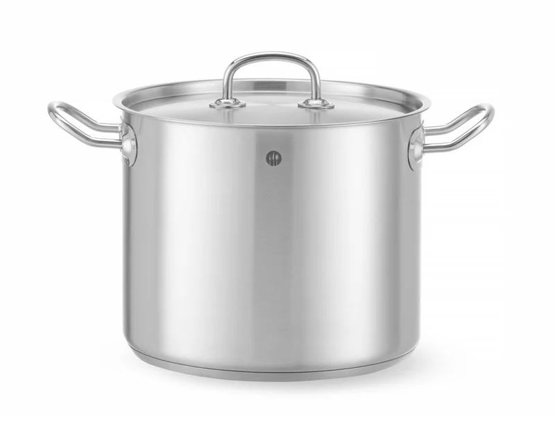 HENDI Kochtopf – hoch - mit Deckel – Kitchen Line – 9 l – Ø 240 × H 200 mm