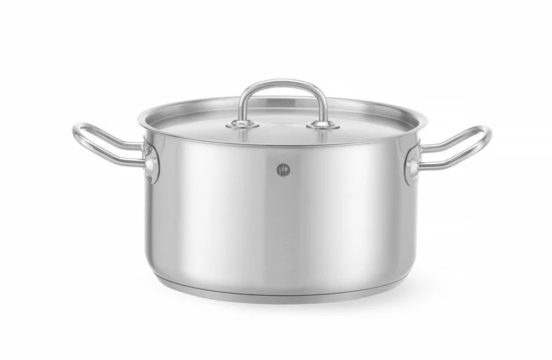 HENDI Kochtopf – mittel - mit Deckel – Kitchen Line – 6 l – Ø 240 × H 135 mm